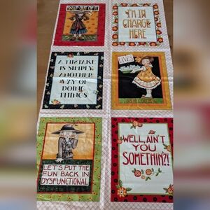Mary Engelbreit "Attitude Girls" Fabric Panel - Moda Fabrics